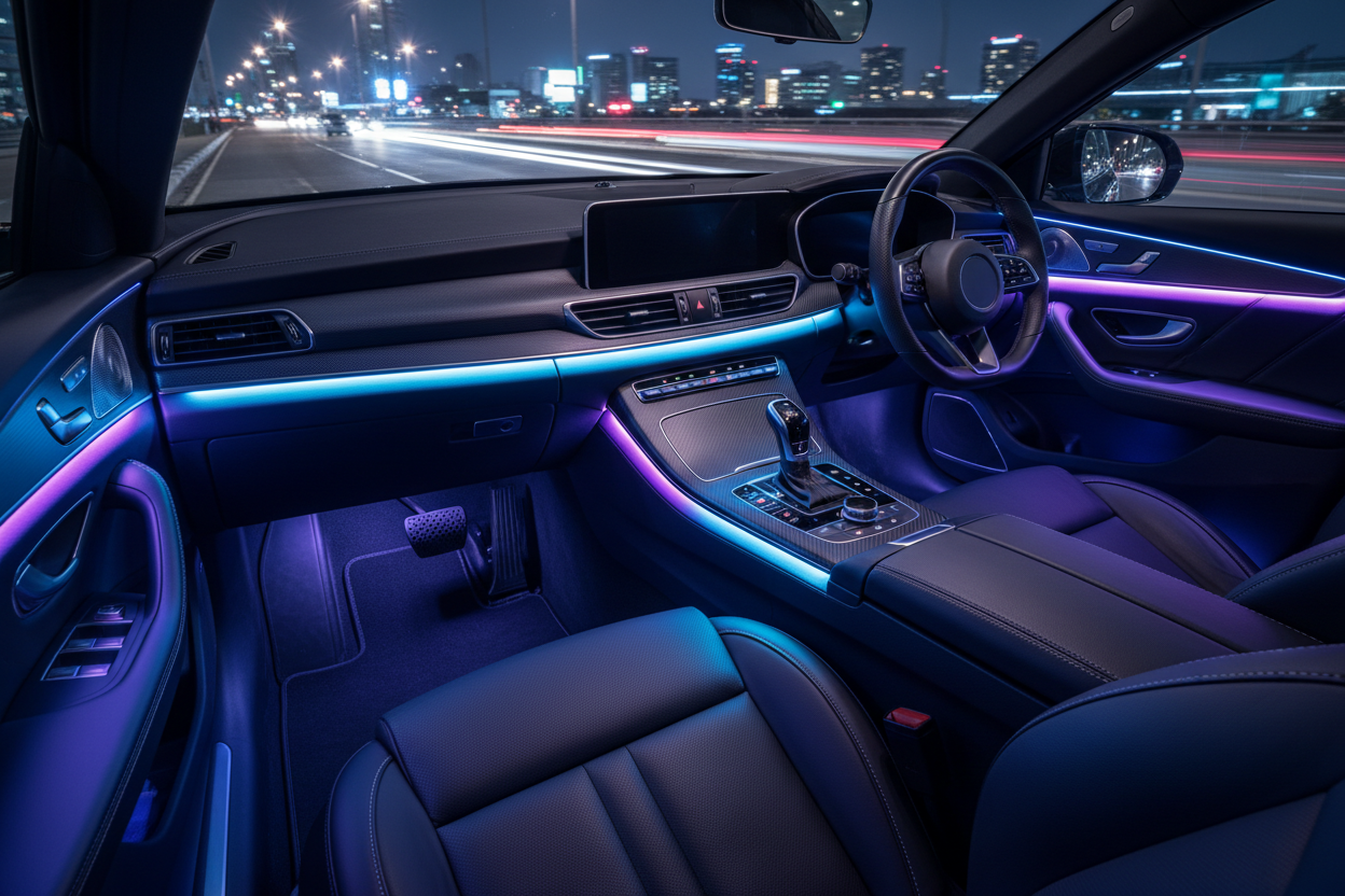 RGB Interior Car Lights (App + Music Sync)